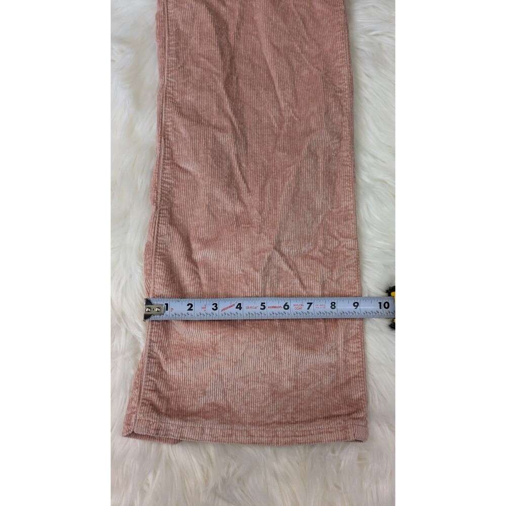 Anthropologie Pilcro Size 31 Robbie Pink Corduroy Pants High Rise Flare Jeans - Picture 5 of 13